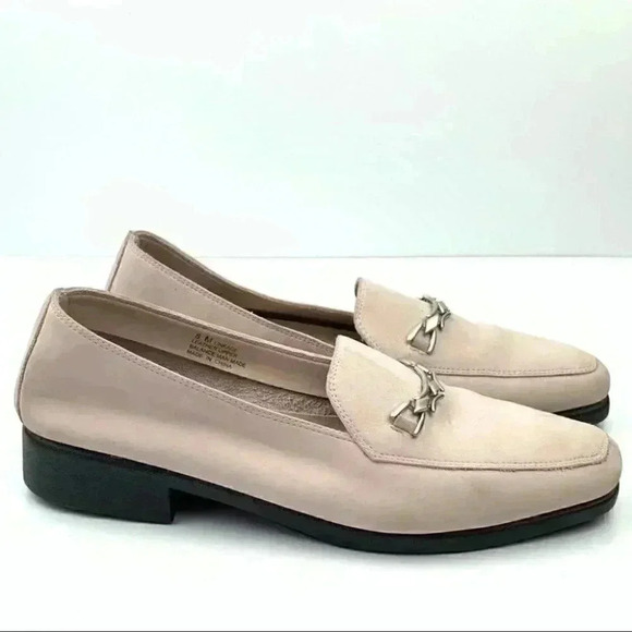Whats what flats sz 8 linkage nubuck suede loafers - Picture 1 of 12